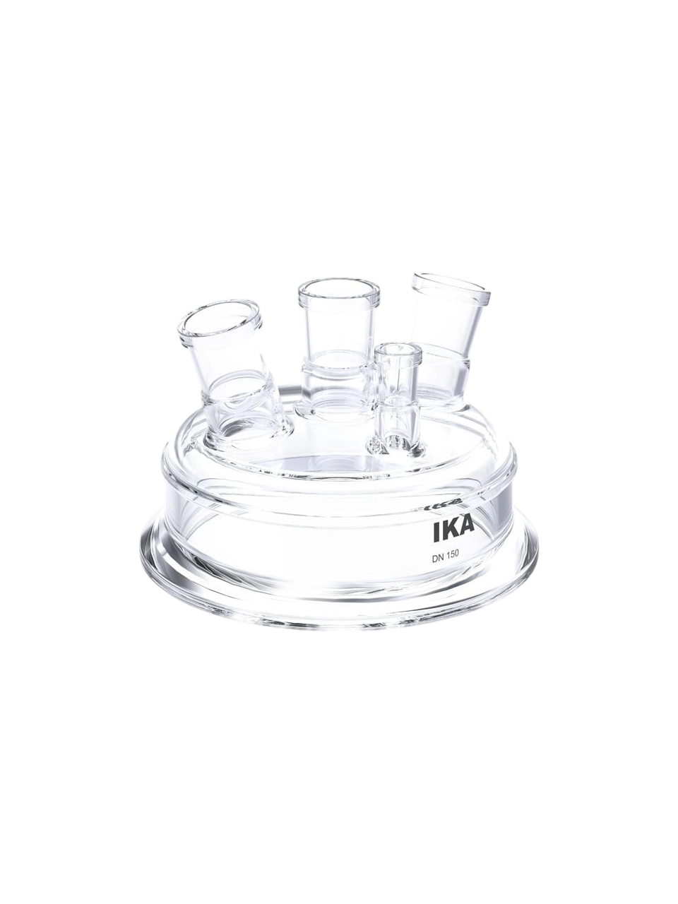 Reactor Lid, SY 150.1, Borosilicate Glass, for 2000-5000 ml IKA EasySyn Synthesis Reactor Vessels, -50°C…+230°C Maximum, 3 mbar Attainable Vacuum, 4 Neck