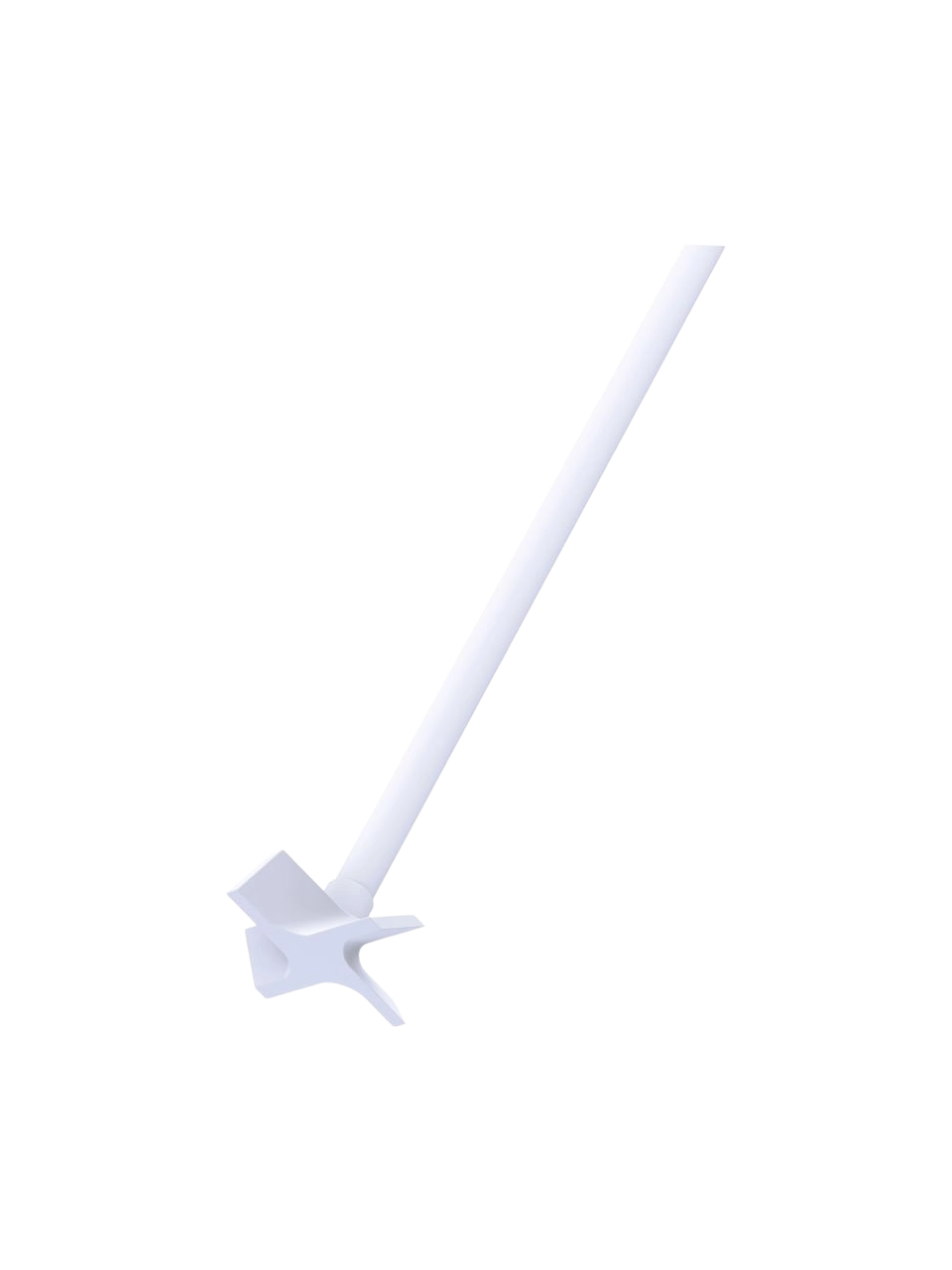 Reactor Stirrer Shaft, R 4012 SY, PTFE, for 1000-2000 ml IKA EasySyn Synthesis Reactor Vessels, Propeller Head, 10 mm Diameter, 480 mm Length, 50 mm Head Diameter