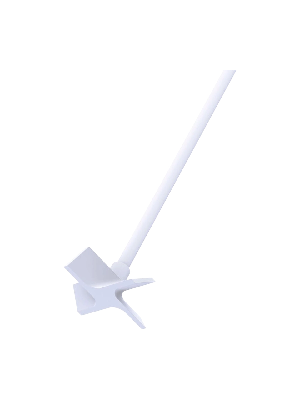 Reactor Stirrer Shaft, R 4013 SY, PTFE, for 5000 ml IKA EasySyn Synthesis Reactor Vessels, Propeller Head, 10 mm Diameter, 530 mm Length, 75 mm Head Diameter