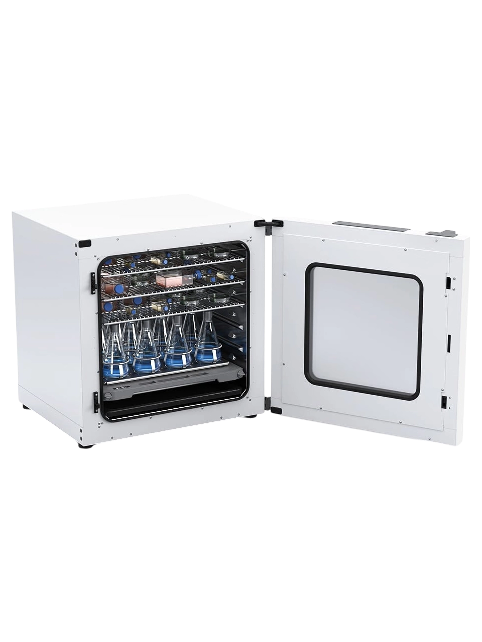 İnkübatör (Bakteriyolojik Etüv), INC 125 FS Digital (SP25), Cam Kapı, Çalkalamalı, SP25 Çalakama Platformlu, 10-300 RPM, Ortam Sıcaklığı +8°C-80°C, Zaman Ayarlı, 125 L Hacim, LCD Ekran