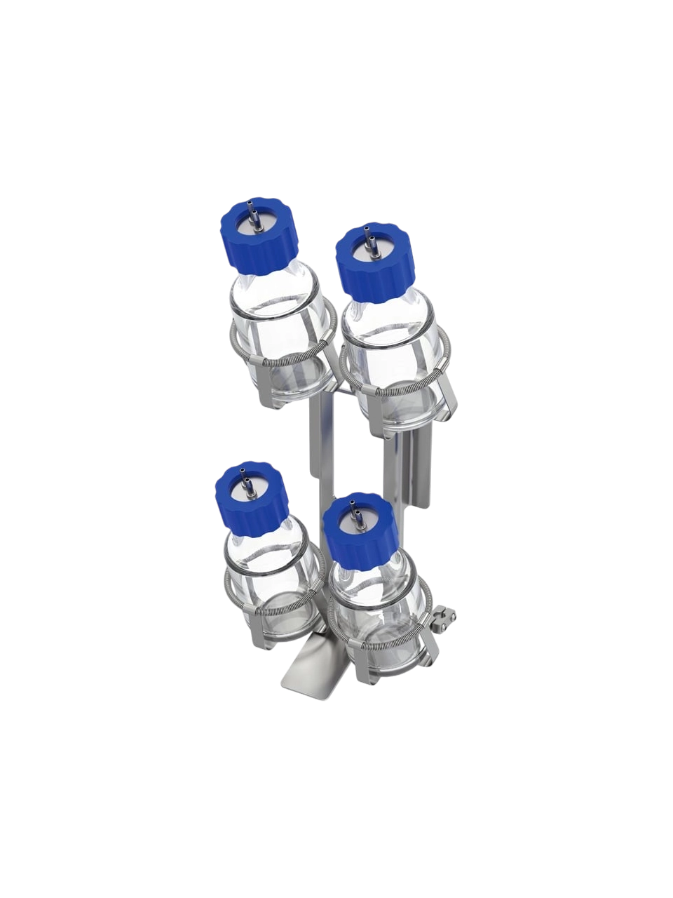 Holder, HA.sfh.250, for Attaching 250 ml Sample Bottles to IKA Bioreactor Vessels, Autoclavable, 4 Positions