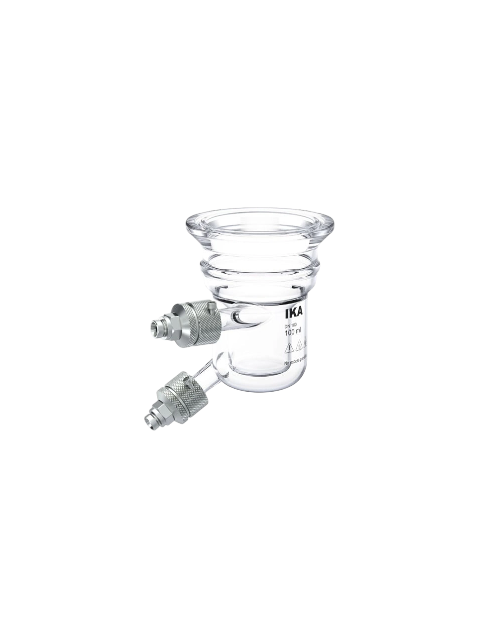 Reaktör Haznesi, SY 100, Borosilikat Cam, IKA EasySyn Sentez Reaktörleri İçin, Tahliye Vanasız, 100 ml Hacim