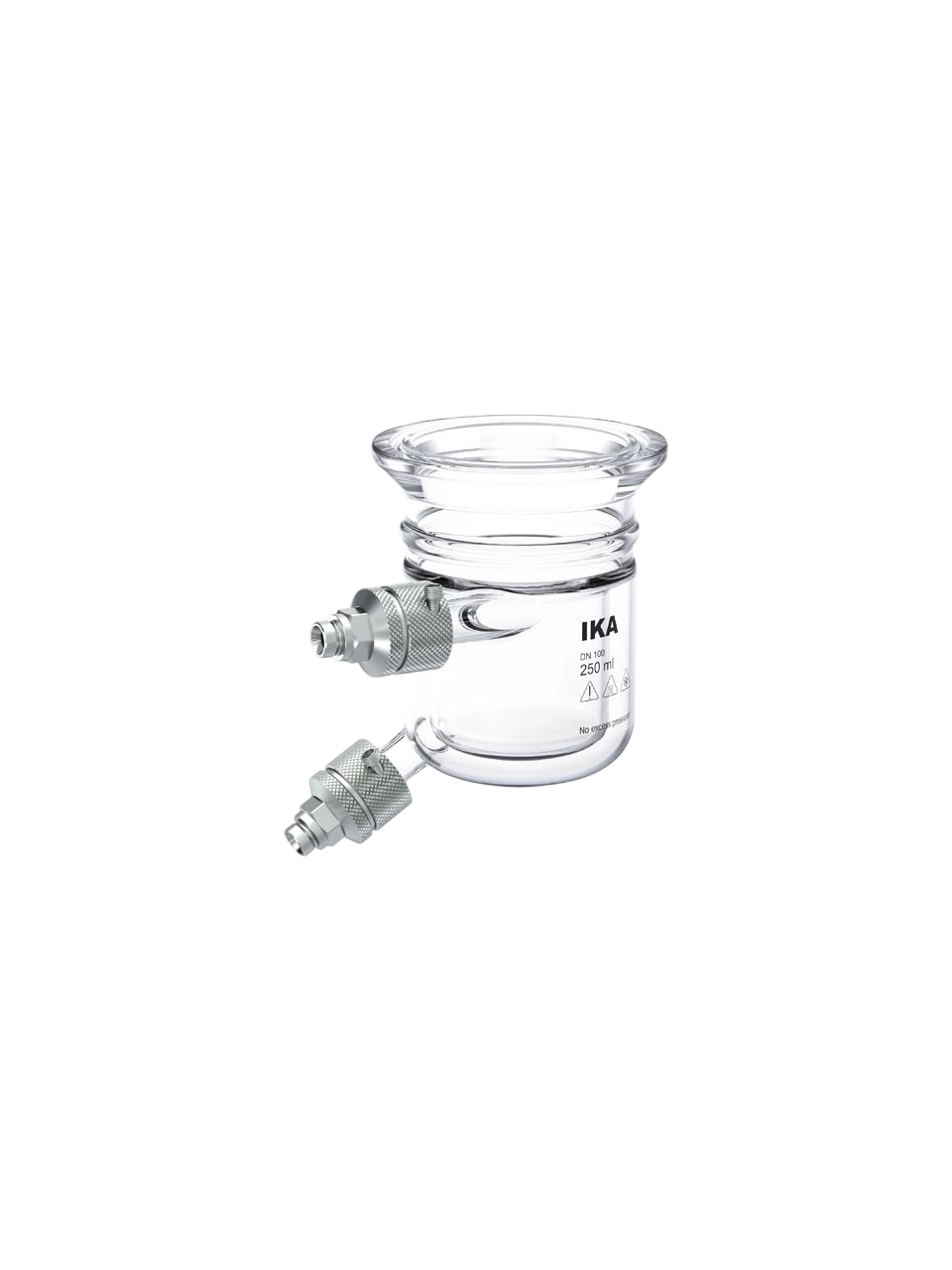 Reaktör Haznesi, SY 250, Borosilikat Cam, IKA EasySyn Sentez Reaktörleri İçin, Tahliye Vanasız, 250 ml Hacim
