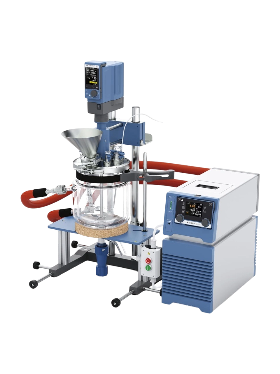 Laboratuvar Reaktörü, LR-5.ST Versatile, -50...+230°C Çalışma Sıcaklığı, 100 Ncm Maksimum Tork, IKA EUROSTAR 100 Control Mekanik Karıştırıcılı, 5 L Hacim