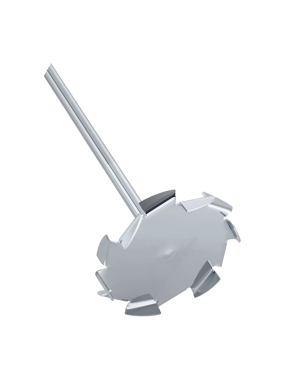 Mekanik Karıştırıcı Şaftı, R 1302, Paslanmaz Çelik, Çözücü Kafalı, ≤ 1000 RPM, 10 mm Çap, 350 mm Uzunluk, 100 mm Kafa Çapı