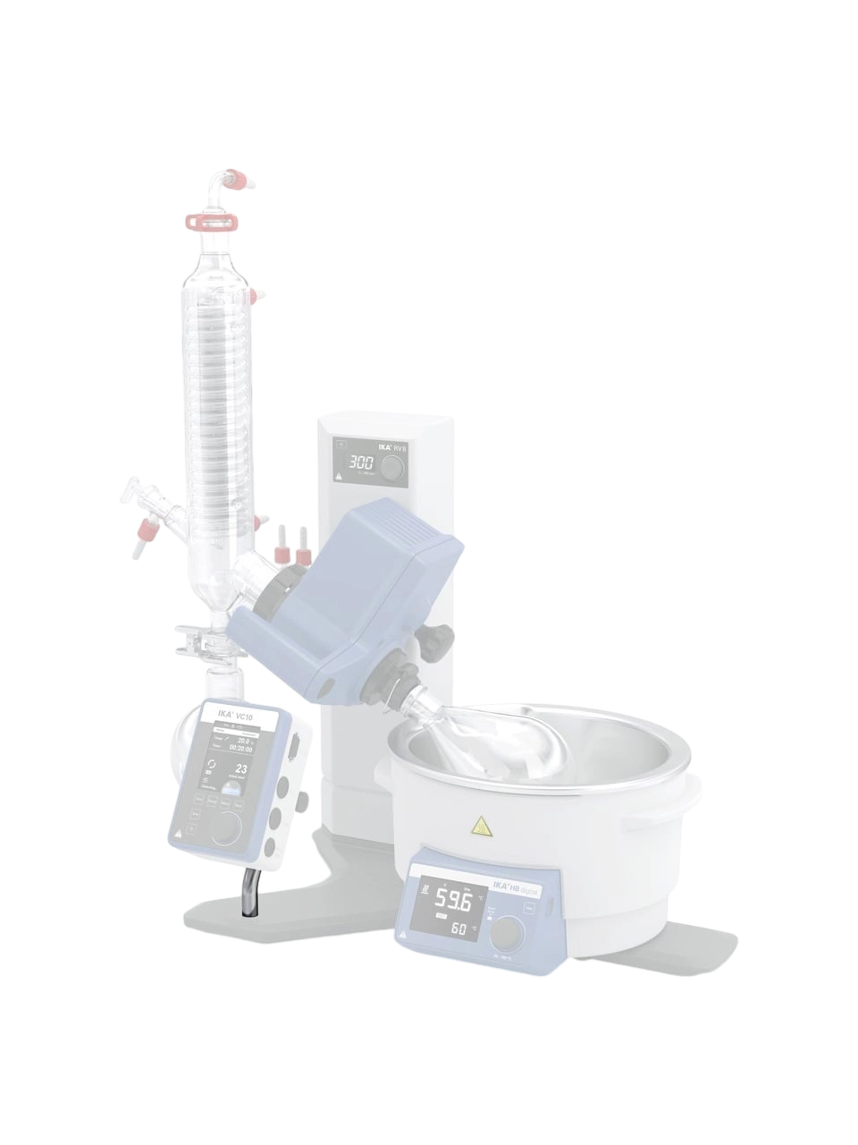 Stand Pole, RV 8.3, for Placing IKA VC 10 Vacuum Control Unit on RV 8 Rotary Evaporator Bases