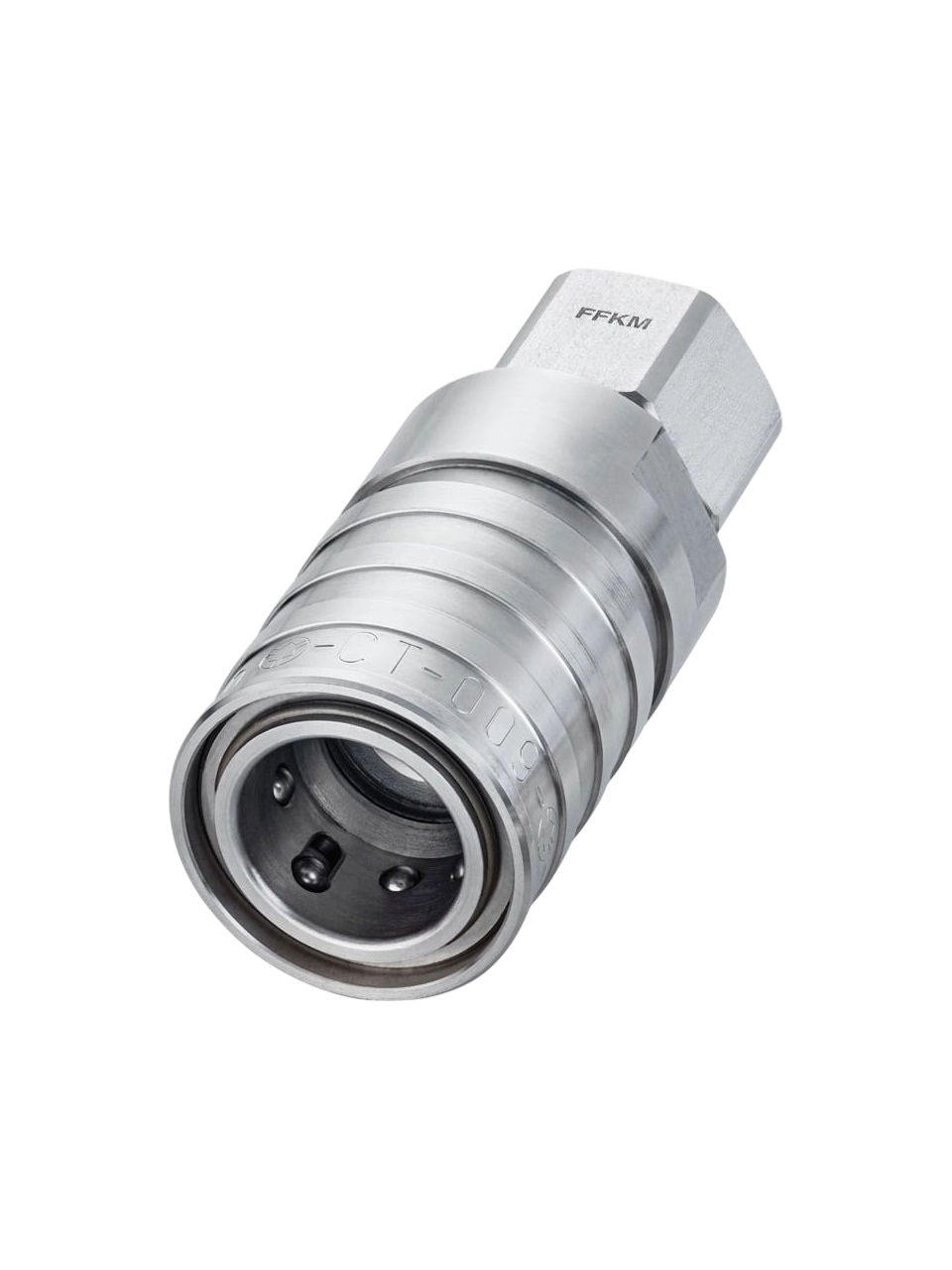 Lock Coupling, LT 5.25 M16, Stainless Steel (FFKM Sealing), for IKA LR-2.ST and LR-5.ST Laboratory Reactors, M16 Female Thread, DN 9 Coupling Cross Section