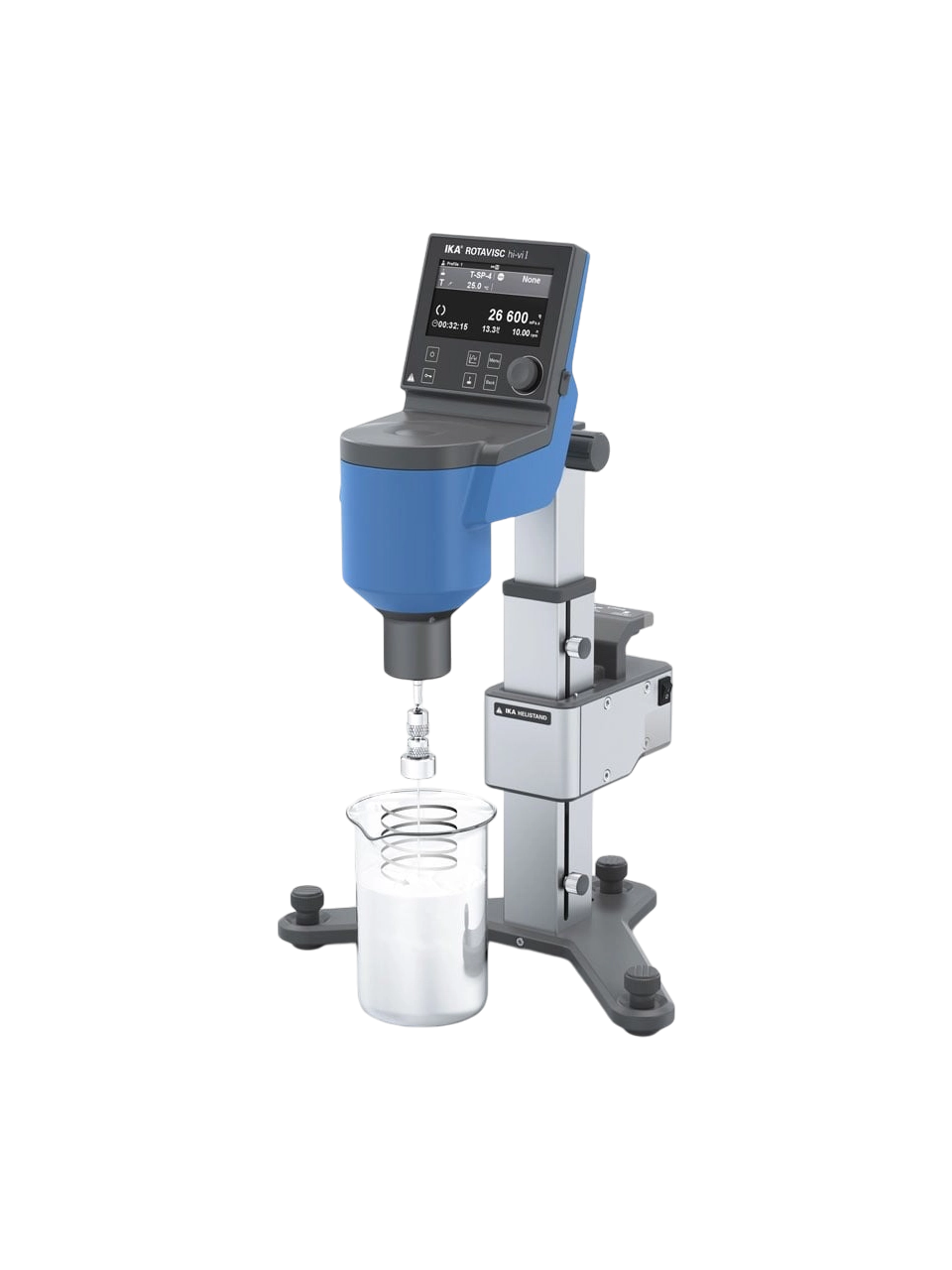 Viskozimetre, ROTAVISC hi-vi I HELI Complete, 0,01-200 RPM, 600 ml Kap Hacmi, 80000000 mPas Maksimum Viskozite Zaman Ayarlı, TFT Ekran
