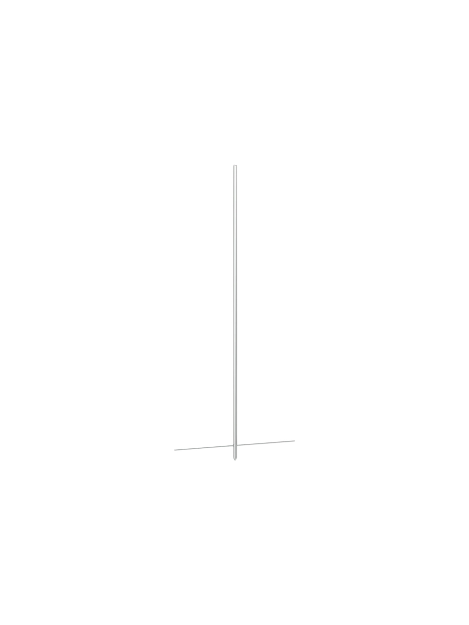 Viskozimetre Şaftı, T-SP-1, Paslanmaz Çelik, IKA ROTAVISC HELI Viskozimetreler İçin, T-Bar Geometri, 48,1 mm Çap, 114,3 mm Uzunluk