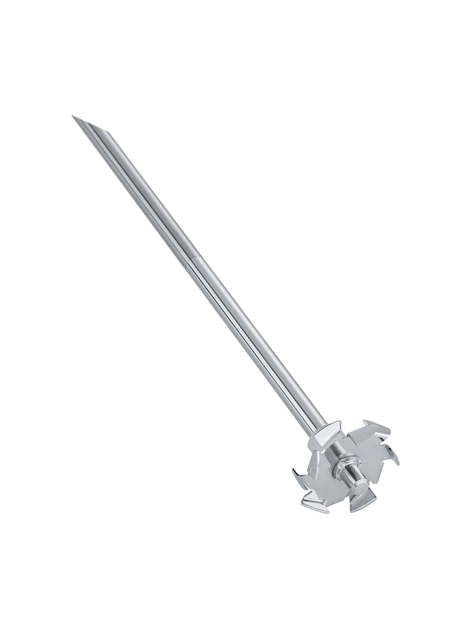 Mekanik Karıştırıcı Şaftı, R 1303, Paslanmaz Çelik, Çözücü Kafalı, ≤ 2000 RPM, 8 mm Çap, 350 mm Uzunluk, 40 mm Kafa Çapı