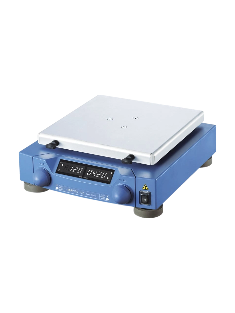 Orbital (Dairesel) Çalkalayıcı, KS 130 Control, 0-800 RPM, Orbital, 4 mm Çalkalama Çapı, Zaman Ayarlı, Son Nokta Konumlandırma Fonksiyonu, LED Hız ve Zaman Göstergesi