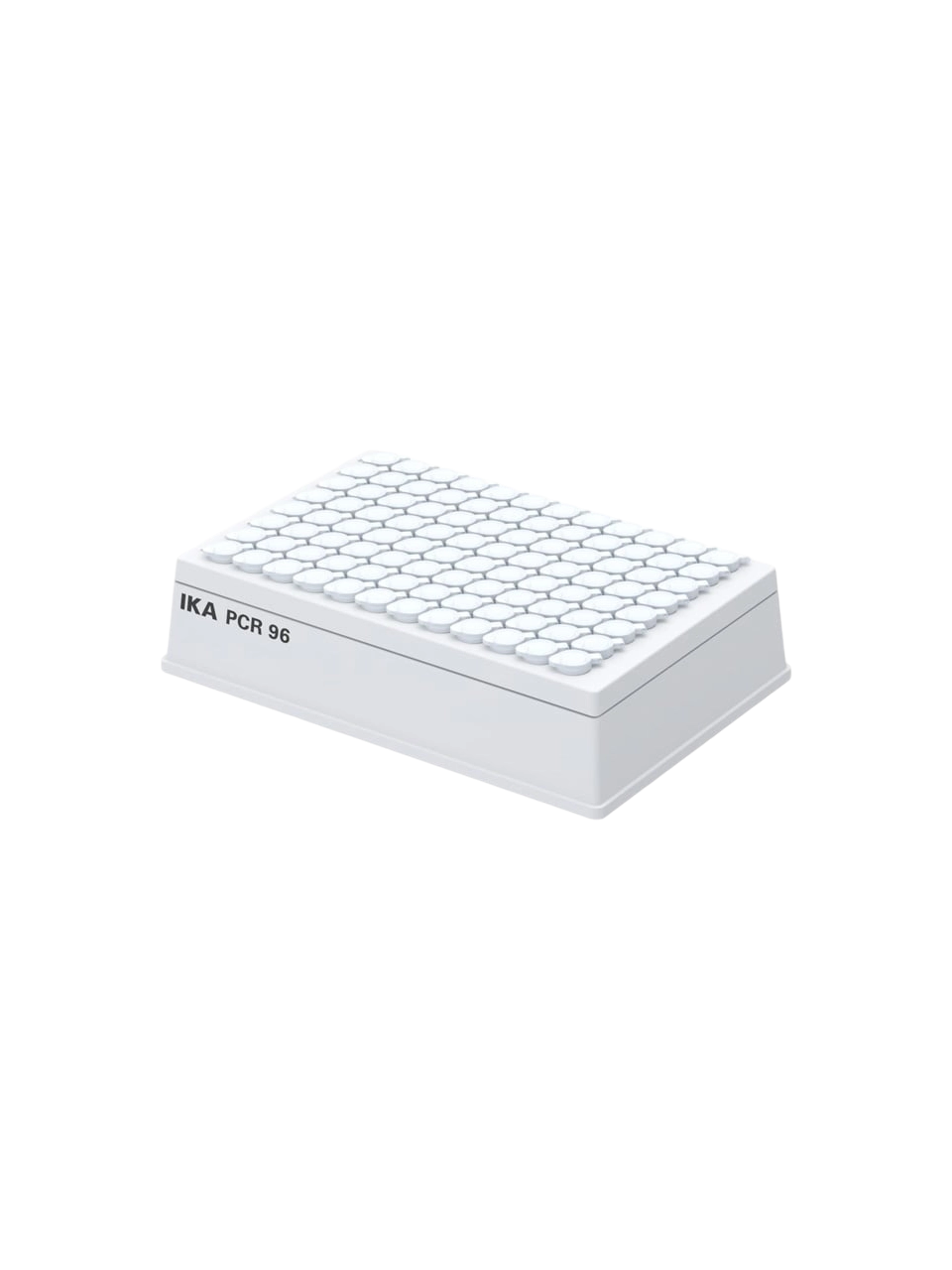 Tube Insert, MX Insert PCR96, for IKA MATRIX Orbital Thermal Shaker, 86 x 30 x 128 mm Dimensions, Capacity of 96 PCR Tubes wtih 0,2 ml Volume and 6 mm Diameter