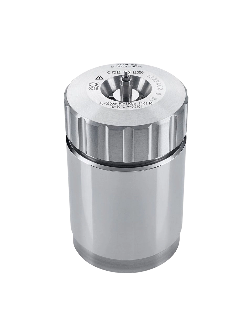 Decomposition Vessel, C 7012, Halogen Resistant Stainless Steel, for IKA C 7000 Bomb Calorimeters, 230 bar Maximum Pressure, 210 ml Useable Volume