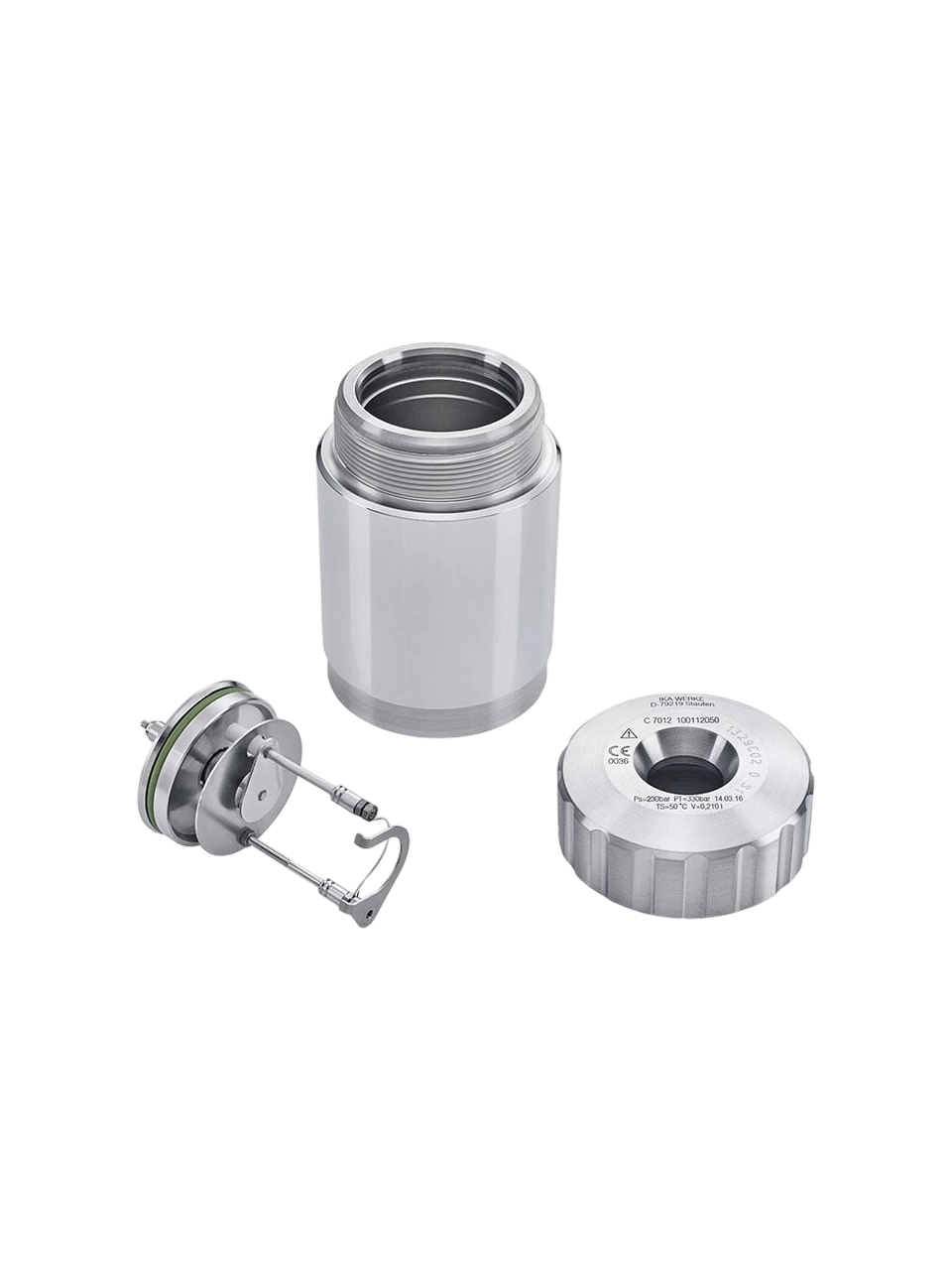 Decomposition Vessel, C 7012, Halogen Resistant Stainless Steel, for IKA C 7000 Bomb Calorimeters, 230 bar Maximum Pressure, 210 ml Useable Volume