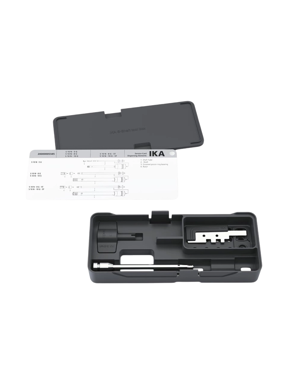 Mekanik Homojenizatör Şaftı, S 10 N - 8 G, Paslanmaz Çelik, IKA T 10 Basic Mekanik Homojenizatörler İçin, 8 mm Çap, 115 mm Uzunluk