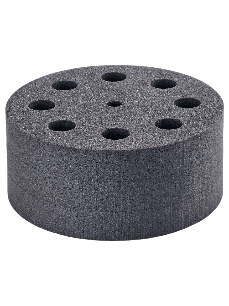 Tüp Tutucu Ek, VG 3.35, IKA Vortex 2/3 Serisi Vorteks Karıştırıcılarda VG 3.3 Universal Ek İle Kullanım İçin, 8 Adet 20 mm Çaplı Reaktif Şişesi Kapasitesi