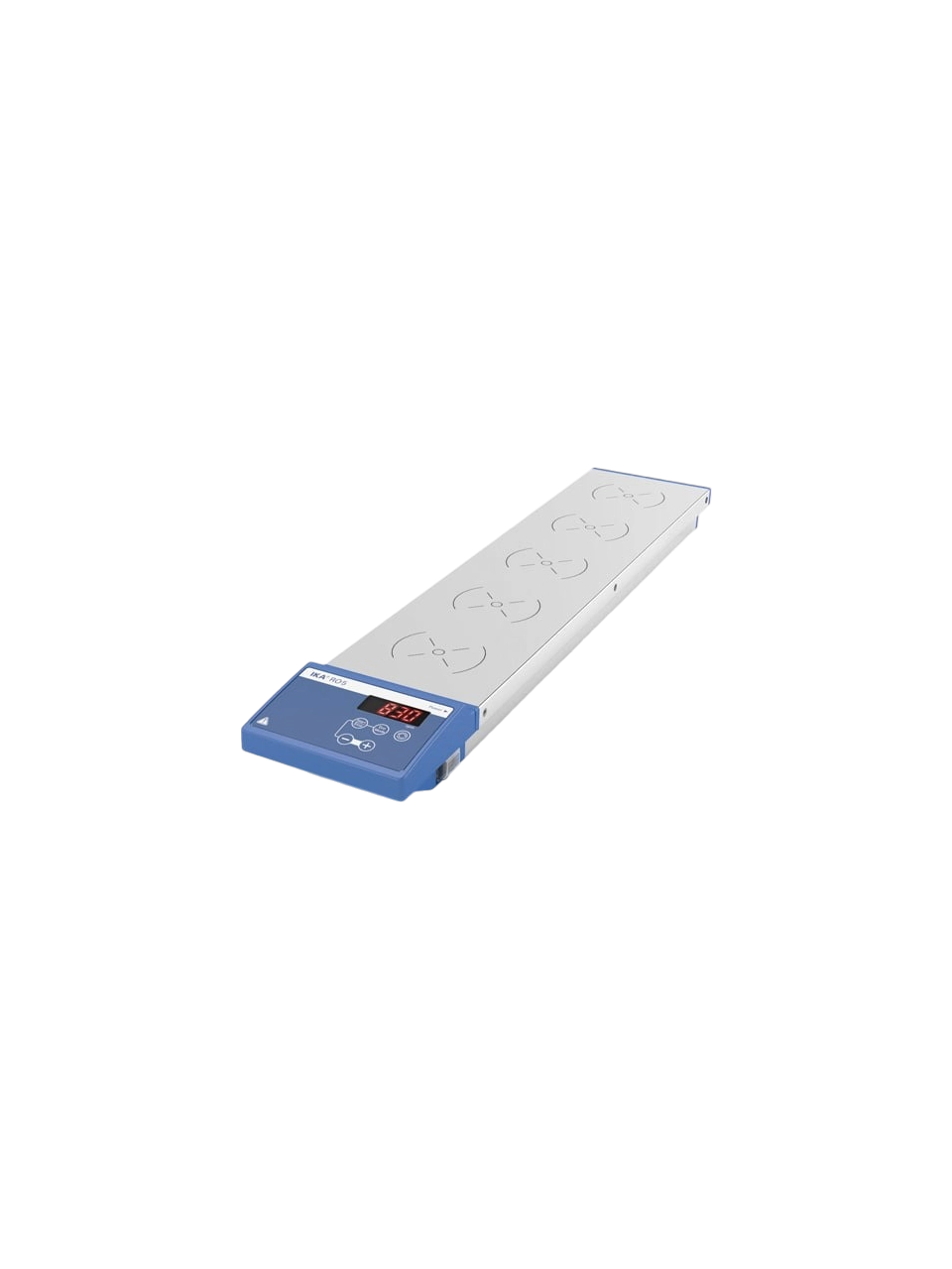 Manyetik Karıştırıcı, RO 5, 120x470 mm Paslanmaz Çelik Plaka, 0-1200 RPM, Isıtıcısız, 5 Pozisyonlu, 0,4 L/Pozisyon, Zamanlayıcısız, LED Ekran