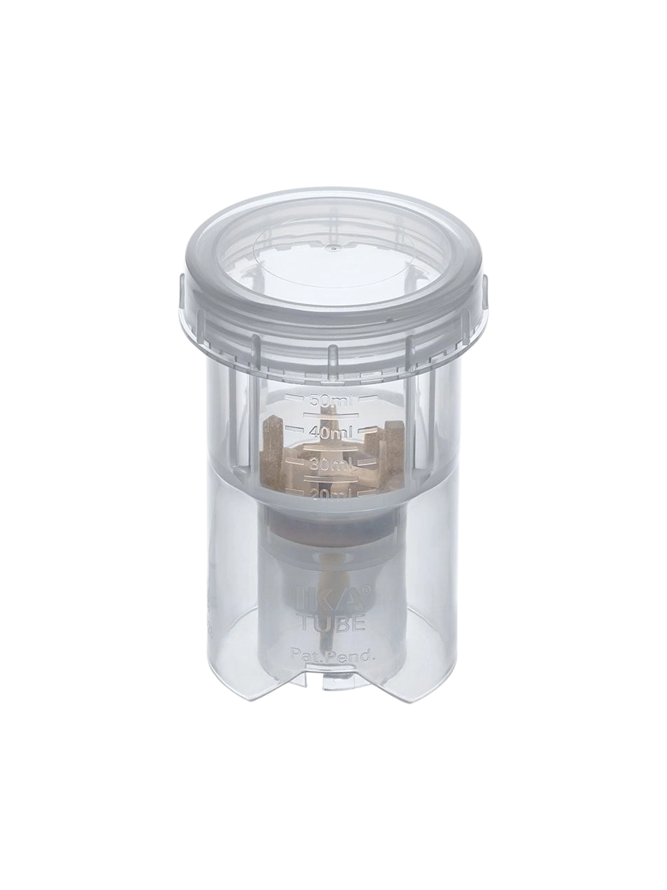 Dispersiyon Tüpü, DT-50, P.P, PEEK + PTFE Dispersiyon Ünitesi, IKA ULTRA-TURRAX® Tube Drive/Drive Control İçin, Non-Steril, 48 mm Çap, 50 ml Hacim, 10 adet/paket