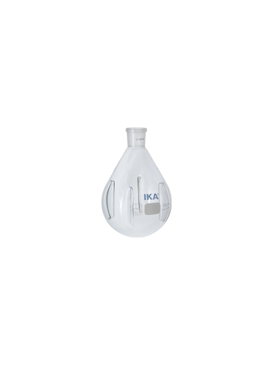 Toz Kurutma Balonu, RV 10.300, Borosilikat Cam, Şeffaf, Dibi Yuvarlak, Tek Boyunlu, NS 29/32 Şilifli, 500 ml Hacim
