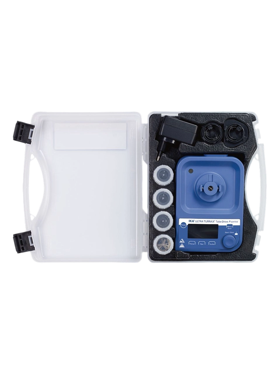 Tüplü Homojenizatör, ULTRA-TURRAX® Tube Drive P Control Workstation, 400-8000 RPM, Zaman Ayarlı, Maksimum 5000 mPas Viskozite, OLED Hız ve Zaman Göstergesi