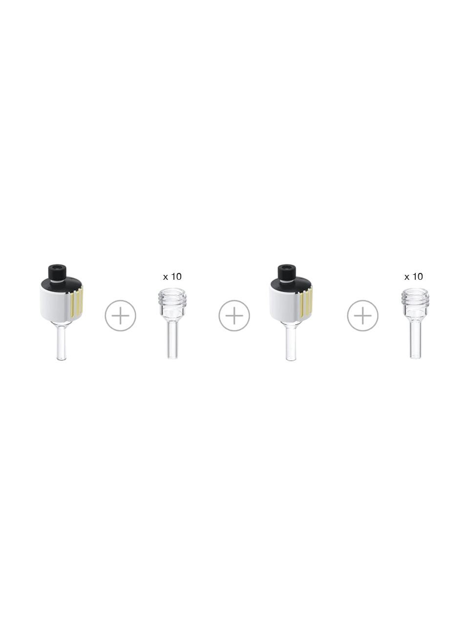 Vial Set, Glass, with and W/O Cap, for IKA ElectraSyn 2.0 Electrosynthesis and Voltammetry Systems, 22 pcs/set