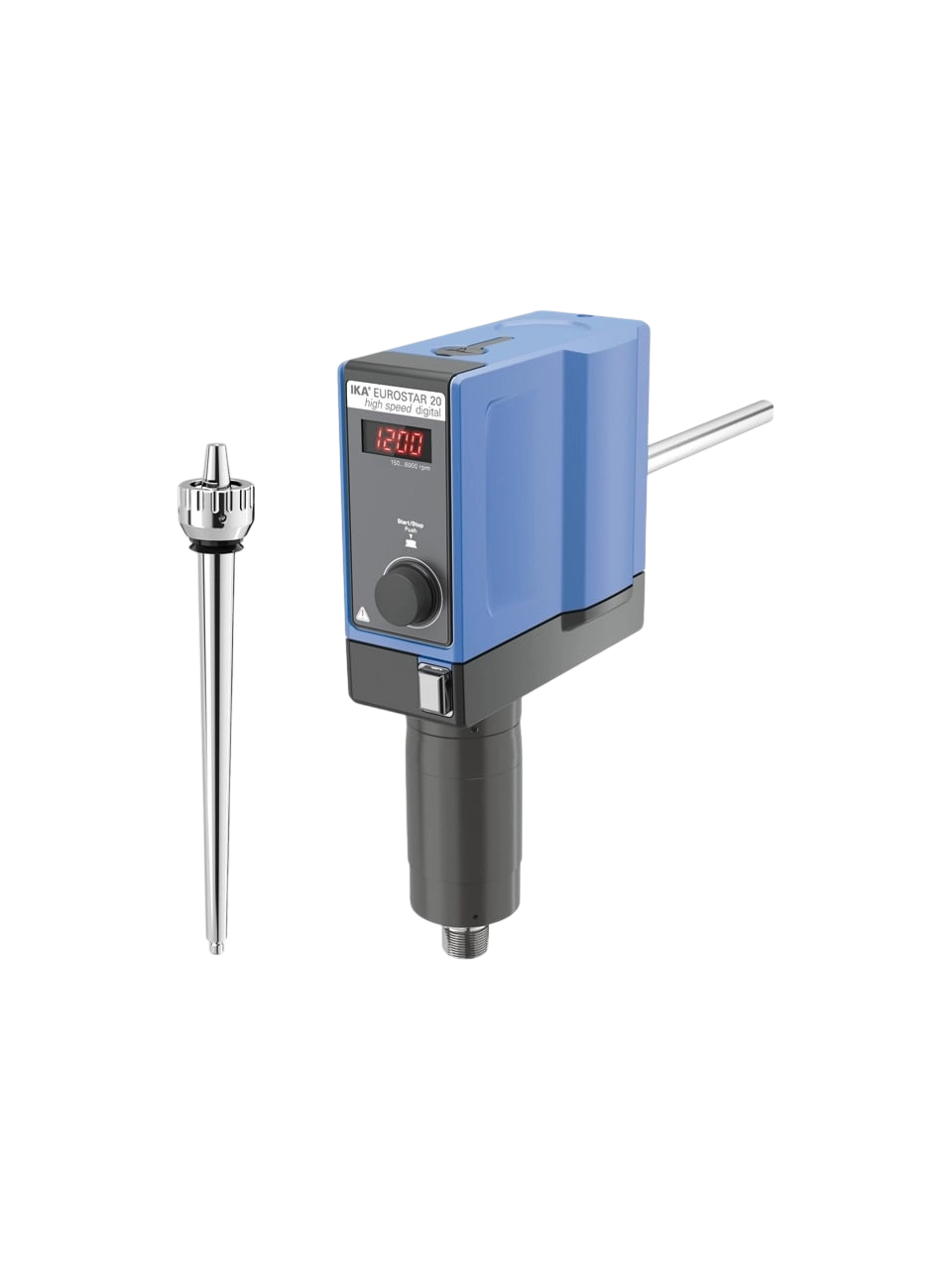 Mekanik Karıştırıcı, EUROSTAR 20 High Speed Digital, 0/150-6000 RPM, 20 L, 10000 mPas Maksimum Viskozite, 20 Ncm Tork, Zamanlayıcısız, LED Hız Göstergesi