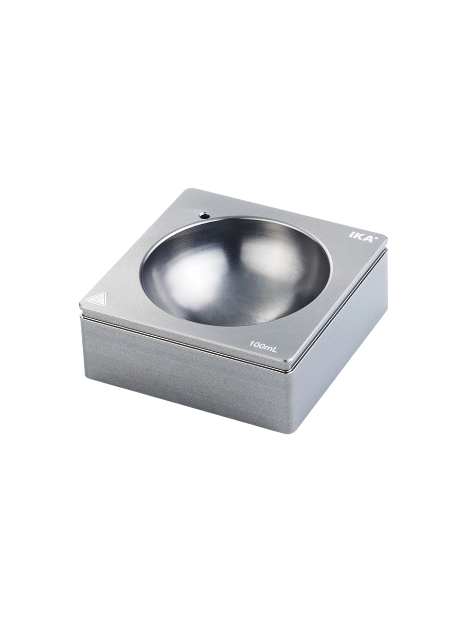 Kuru Isıtma Bloğu, H 135.107, Alüminyum Eloksal, Kulpsuz, IKA H 135.10/H 135.11 Tutucu İle Kullanım İçin, Tek Yuvalı, 100 ml Şişeler İçin, 79x30x79 mm, Yuvarlak Tabanlı