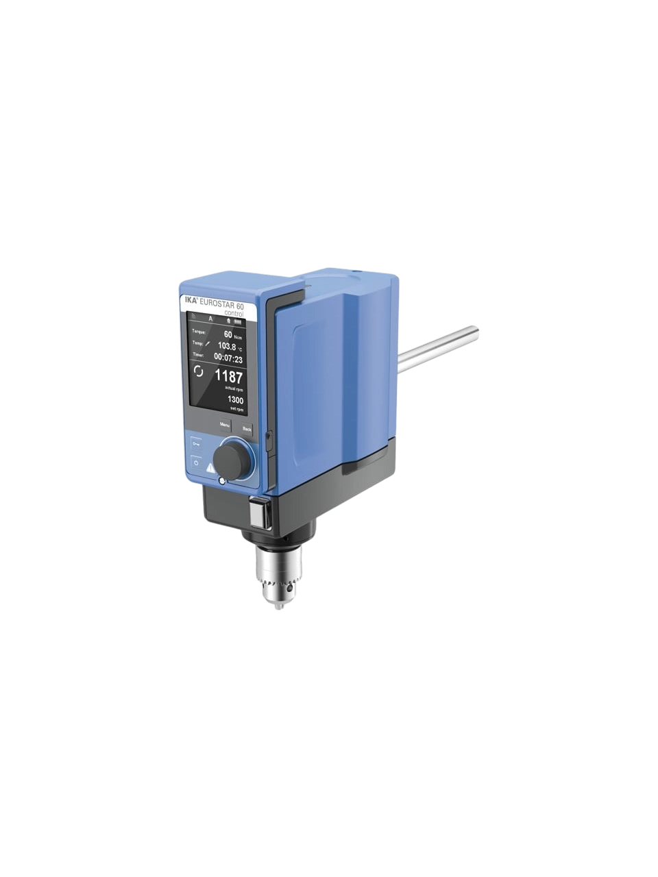 Mekanik Karıştırıcı, EUROSTAR 60 Control, 0/30-2000 RPM, 40 L, 50000 mPas Maksimum Viskozite, 60 Ncm Tork, Zaman Ayarlı, TFT Hız-Tork-Zaman-Sıcaklık Göstergesi