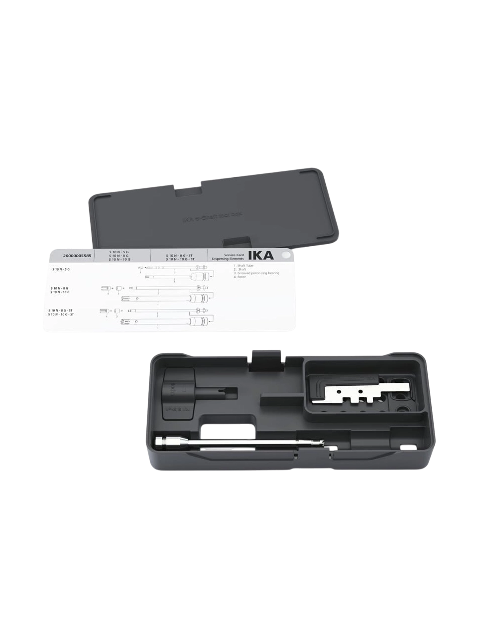 Mekanik Homojenizatör Şaftı, S 10 N - 8 G ST, Paslanmaz Çelik, IKA T 10 Basic Mekanik Homojenizatörler İçin, 8 mm Çap, 115 mm Uzunluk
