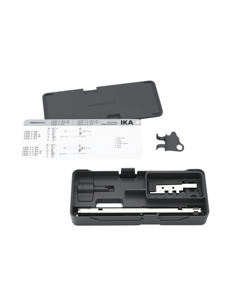 Mekanik Homojenizatör Şaftı, S 25 N - 18 G - ST, Paslanmaz Çelik, IKA T 25 Serisi Mekanik Homojenizatörler İçin, 18 mm Çap, 194 mm Uzunluk