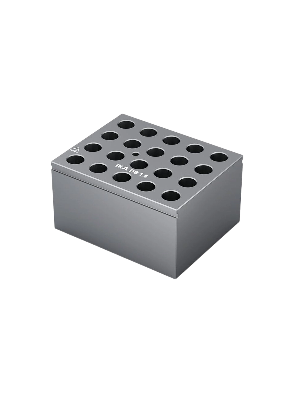 Kuru Isıtma Bloğu, DB 1.4, Alüminyum Eloksal, 20 Yuvalı, 2 ml Mikrosantrifüj Tüpler İçin, 95×76×51 mm Ebatlar