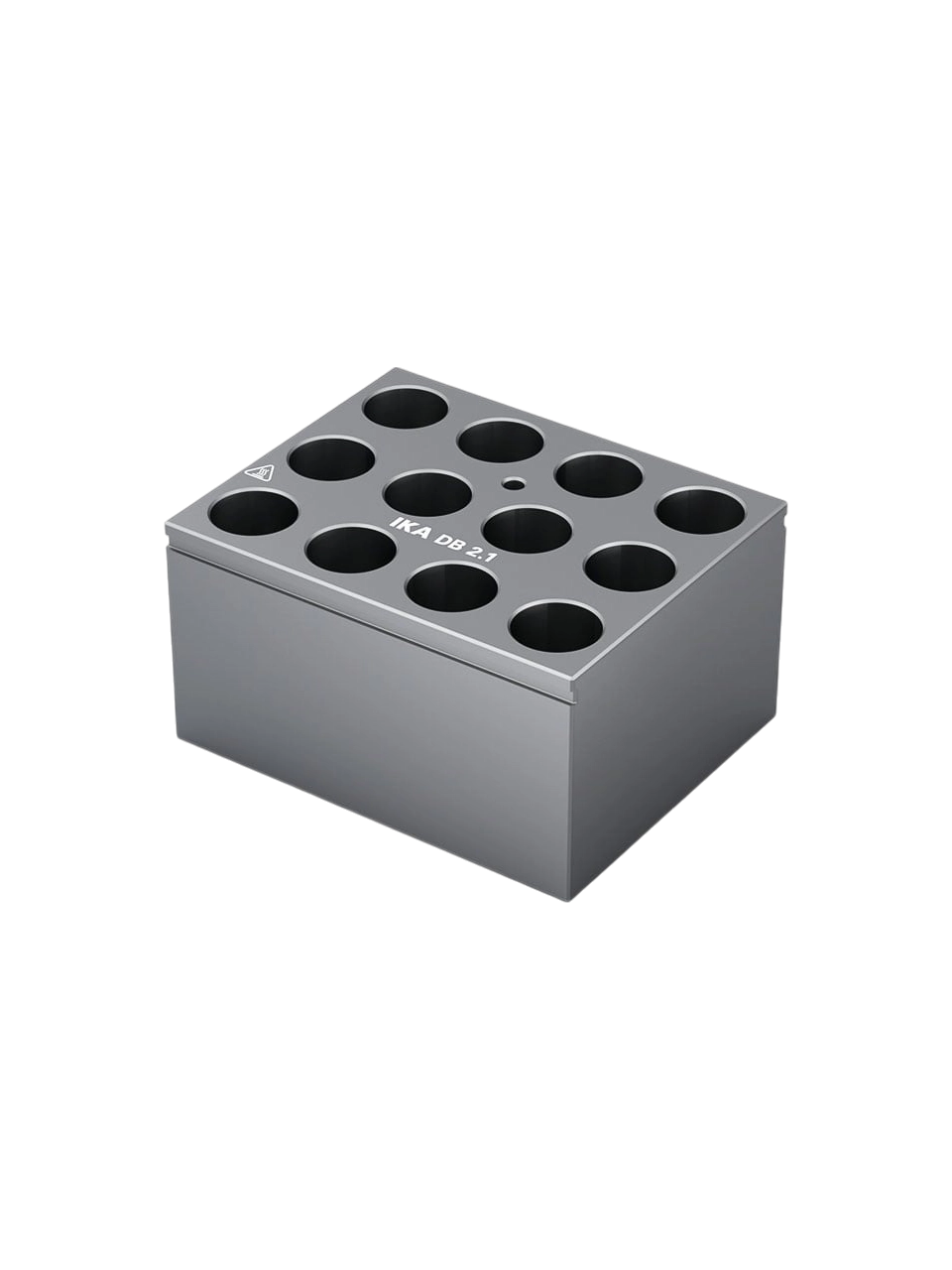 Kuru Isıtma Bloğu, DB 2.1, Alüminyum Eloksal, 12 Yuvalı, 15 ml Konik Santrifüj Tüpler İçin, 95×76×51 mm Ebatlar