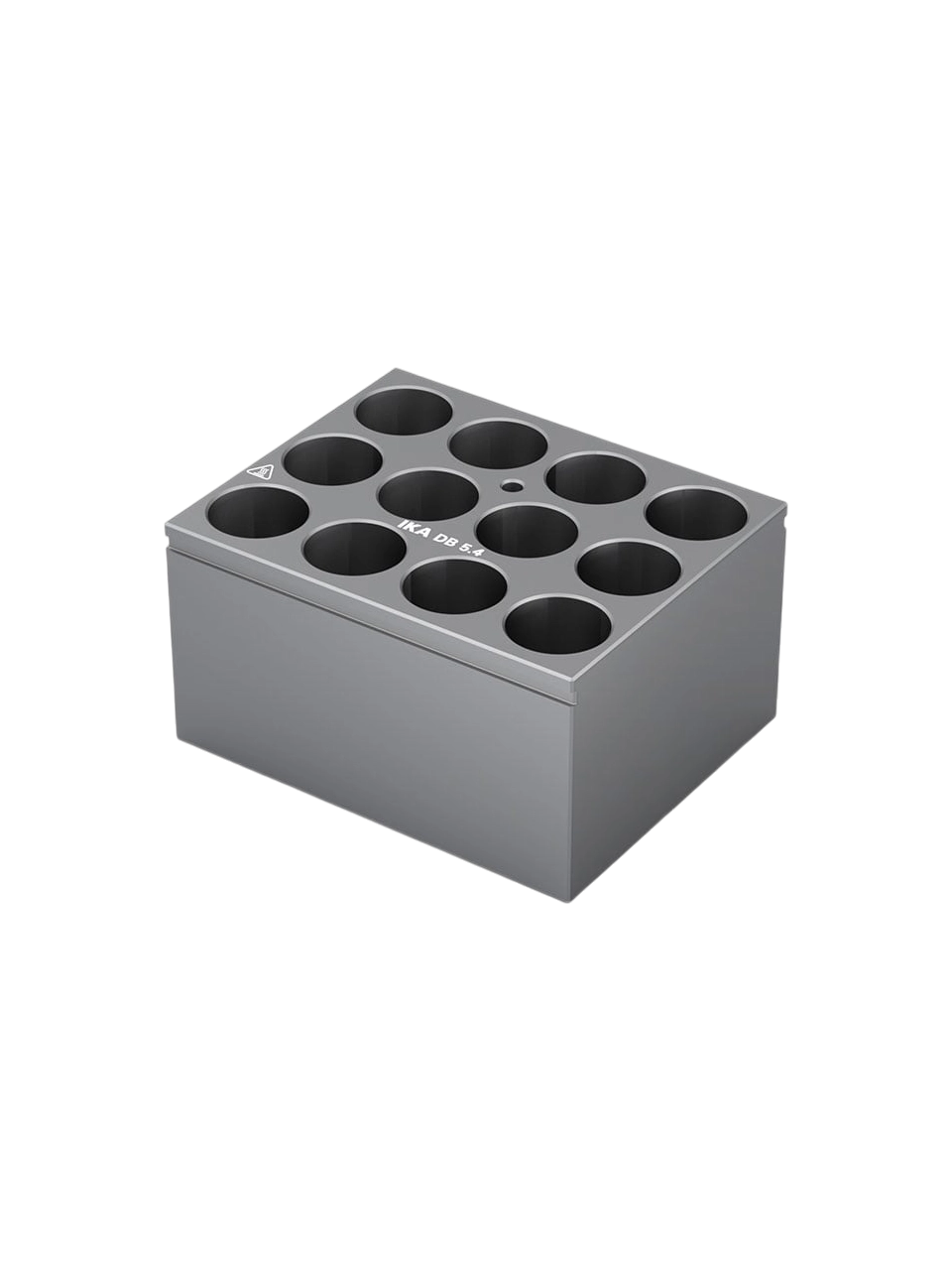 Kuru Isıtma Bloğu, DB 5.4, Alüminyum Eloksal, 12 Yuvalı, 19 mm Vialler İçin, 95×76×51 mm Ebatlar