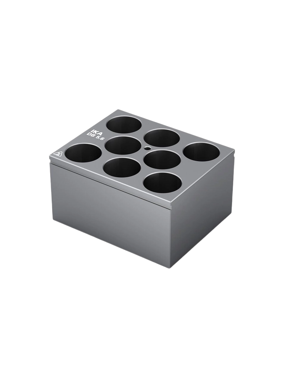 Kuru Isıtma Bloğu, DB 5.6, Alüminyum Eloksal, 8 Yuvalı, 23 mm Vialler İçin, 95×76×51 mm Ebatlar