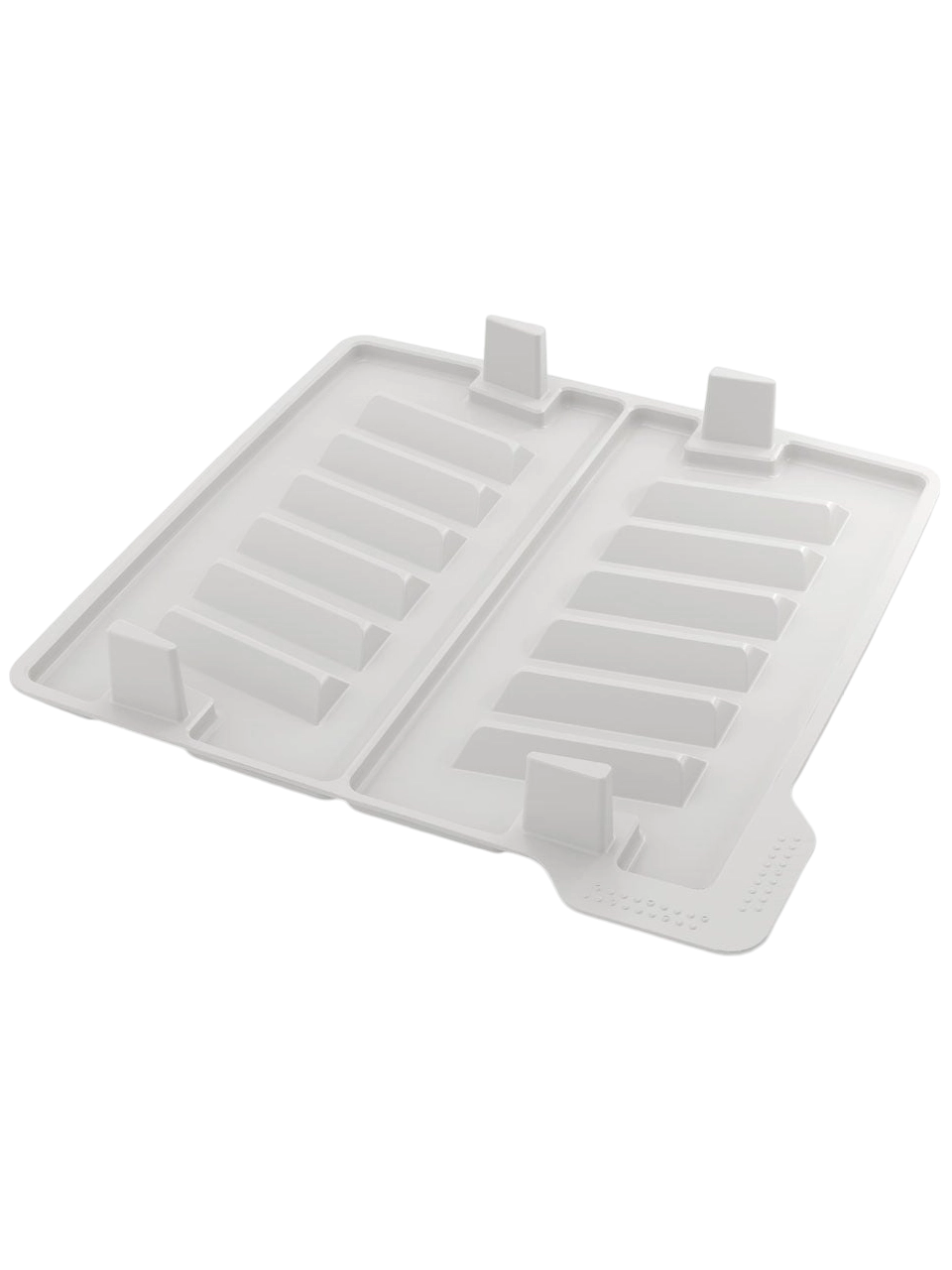Tepsi, TB 3, IKA ROCKER 2D/3D Sallamalı Çalkalayıcılar İçin, 264,1 x 38 x 264,1 mm Ebatlar, 10 Adet 25 mm Çap ve 30 ml Hacimli Tüp Kapasitesi