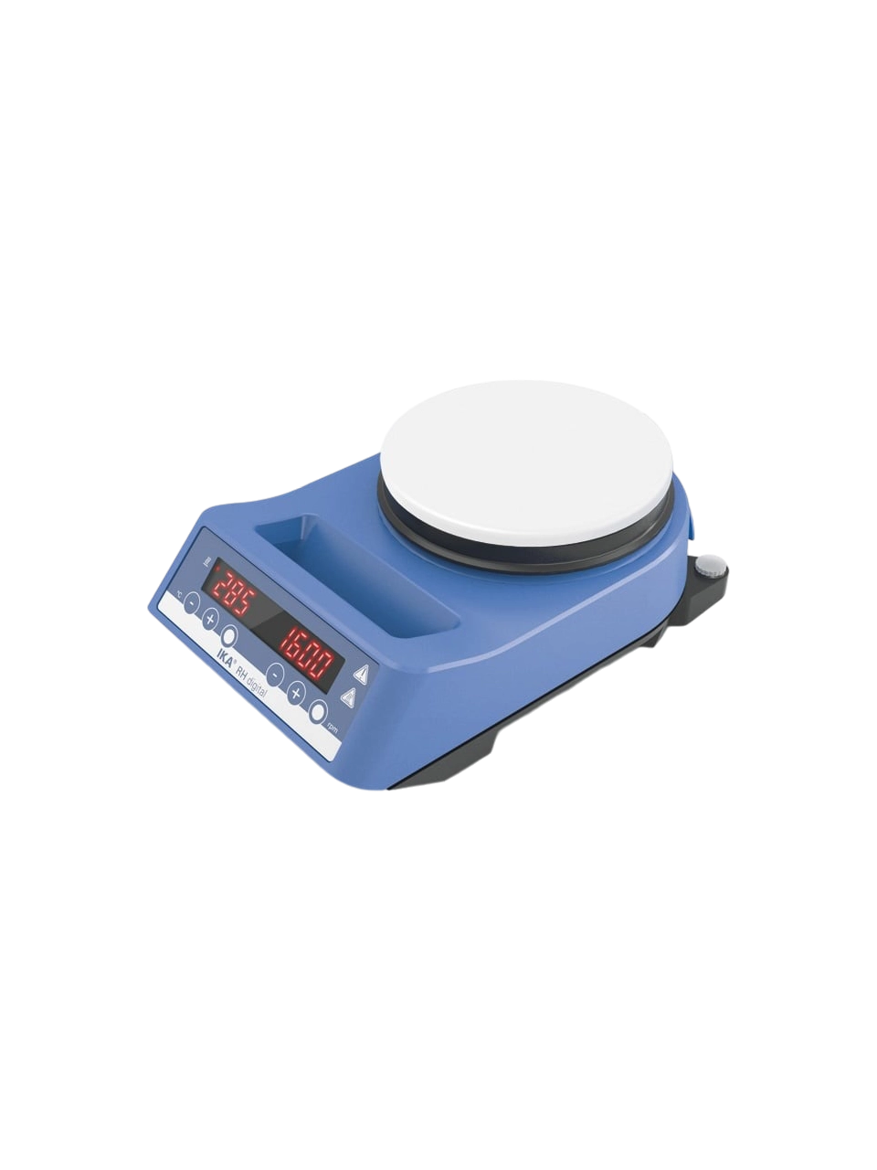 Manyetik Karıştırıcı, RH Digital White, 135 mm Teknik Emaye Plaka, 100-2000 RPM, Isıtıcılı (320°C), Tek Pozisyonlu, 15 L, Zamanlayıcısız, LED Ekran