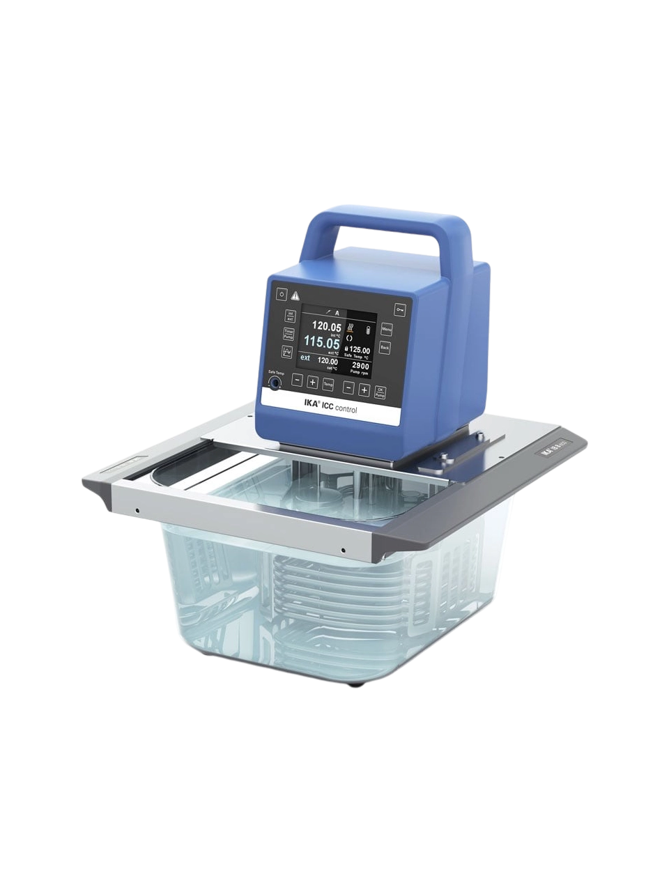 Sirkülasyonlu Su Banyosu, ICC Control Eco 8, Ortam Sıcaklığı-150°C, 18 L/dak Basınç/Emiş Pompası, 8 L Plastik Banyo, TFT Ekran