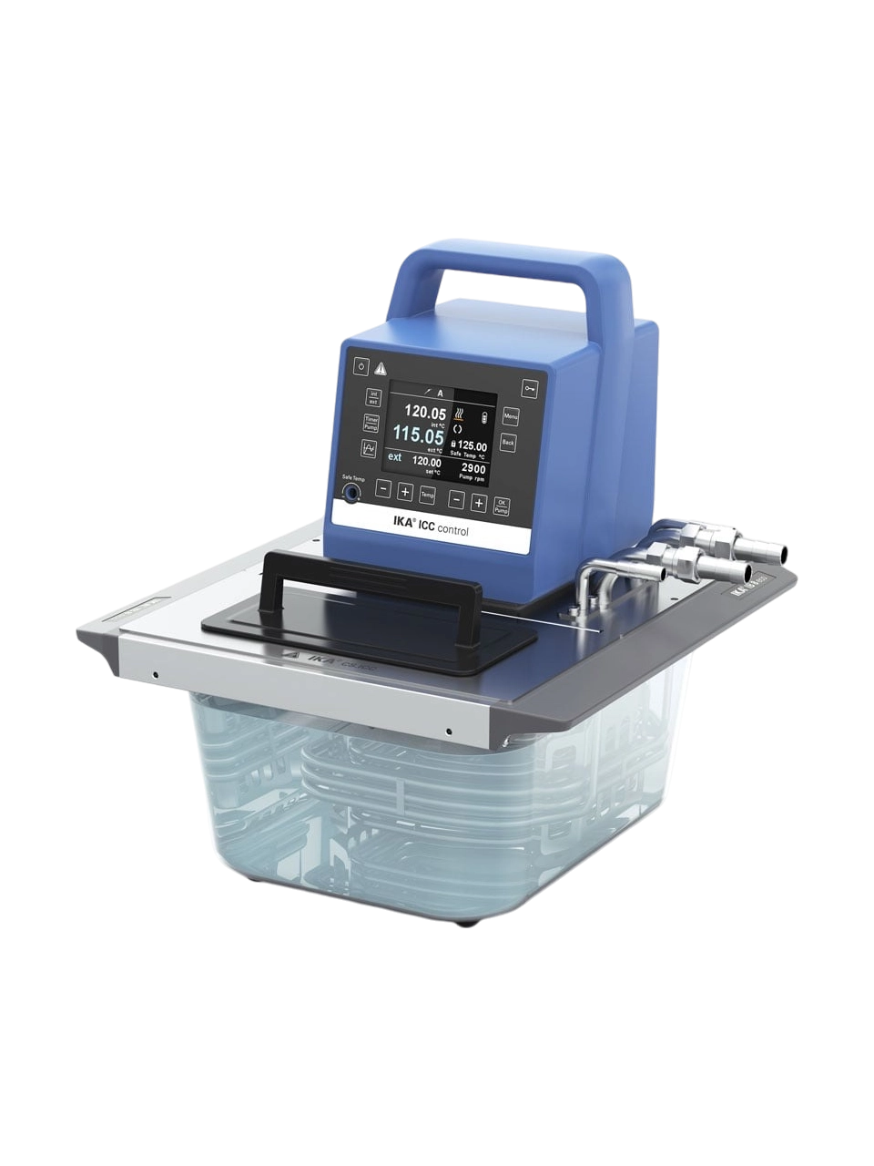 Sirkülasyonlu Su Banyosu, ICC Control Eco 8 C, Kombine, Ortam Sıcaklığı-150°C, 18 L/dak Basınç/Emiş Pompası, 8 L Plastik Banyo, TFT Ekran