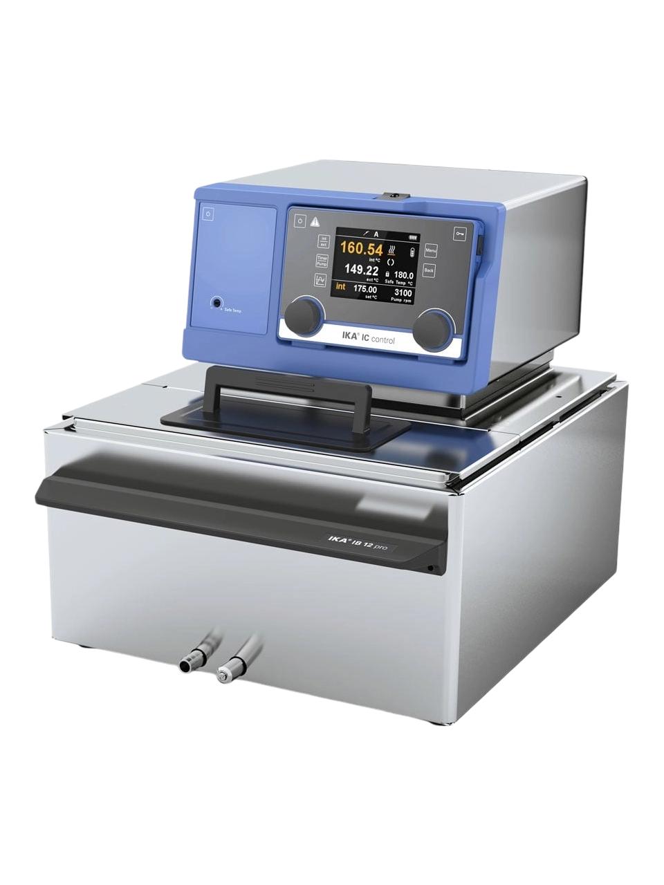Sirkülasyonlu Su Banyosu, IC Control Pro 12 C, Kombine, Ortam Sıcaklığı-250°C, 26 L/dak Basınç/Emiş Pompası, 12 L Paslanmaz Çelik Banyo, TFT Ekran