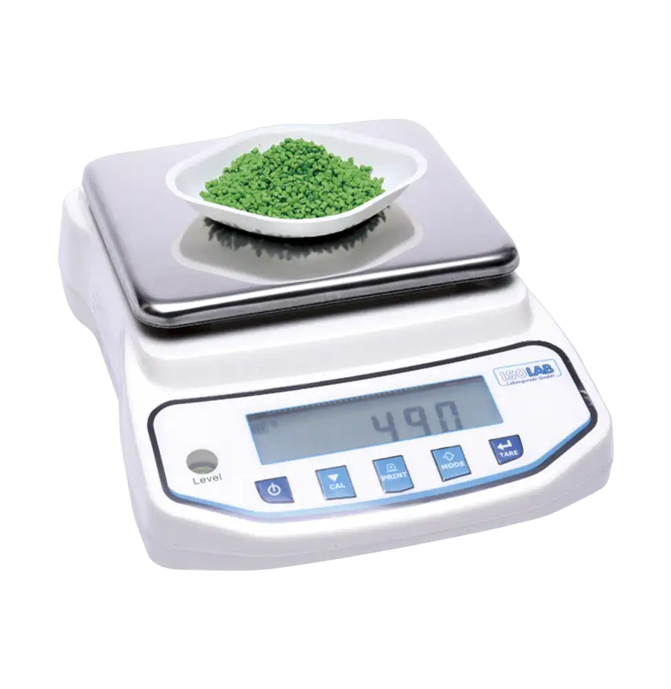 Precision Balance, LCD Display, 185 x 160 mm Pan Size, External Calibration, W/O Shield, 6200 gr Capacity, 0,1 gr Readability