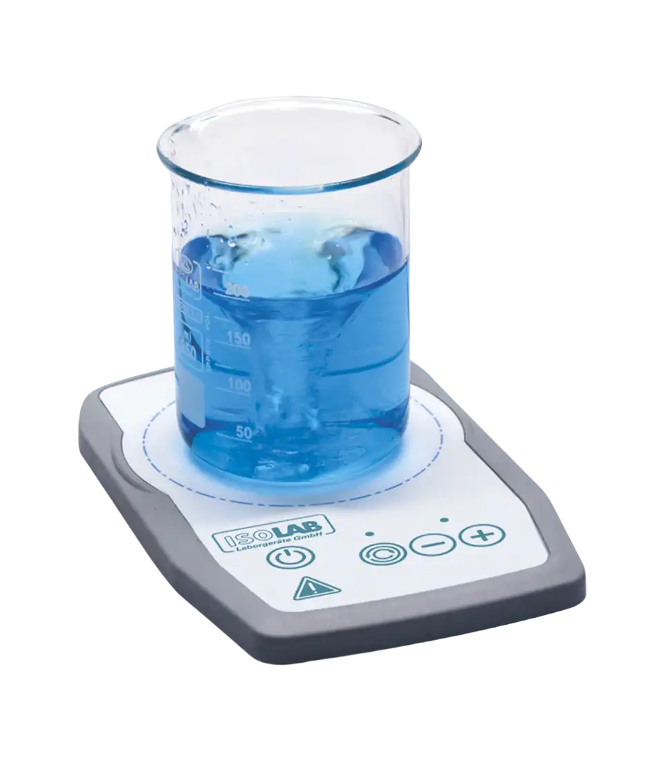 Magnetic Stirrer, W/O Hot Plate, 0,8 L Stirring Capacity, 15-1500 RPM, Düz Gövdeli, Speed Control Keys