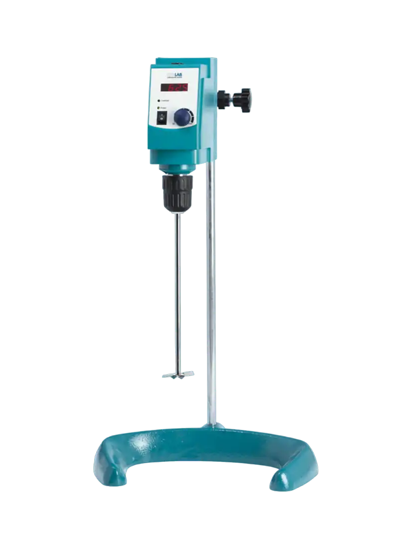 Overhead Stirrer, 20 L Stirring Capacity, 0-2200 RPM, 0,5-10 mm Chuck Diameter, 10.000 mPas Max. Viscosity, LED Display