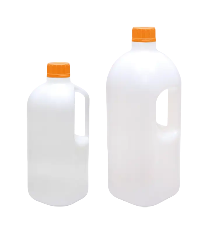 Bottle, P.E, for Liquids, Screw Cap with Security Ring (with PTFE Insert), GL 45 Neck, W/O Scale, 2500 ml Volume, 25 pcs/pack