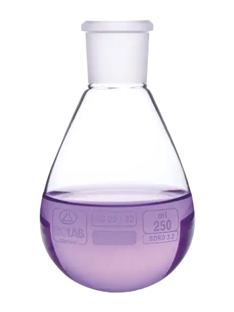 Evaporating Flask, Borosilicate Glass, Clear, Round Bottom, Single Neck, NS 29/32 Joint, 1000 ml Volume