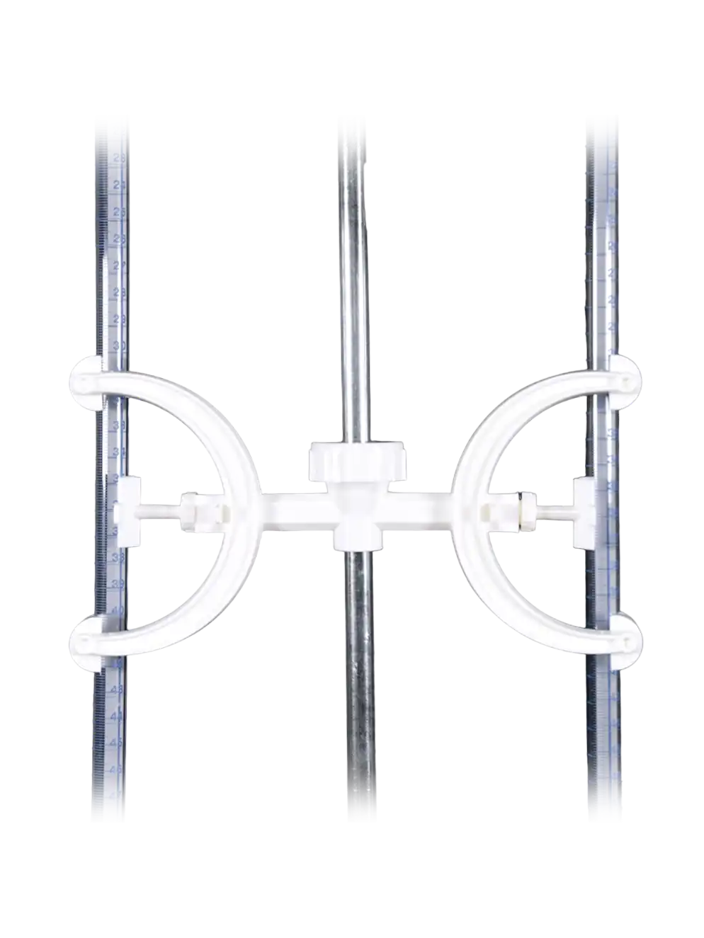Burette Clamp, P.P, for Rods of Diameter 10 mm to 12 mm, Two Burette Capacity