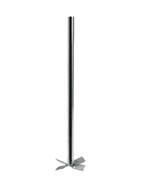 Overhead Stirrer Shaft, Stainless Steel, Cross Type, for Medium and High Speed, 9,0 mm Diameter, 400 mm Length
