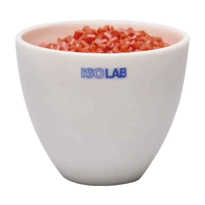 Crucible, Aluminium Oxide, Wide and Tall Form, W/O Lid, 30 mm External Diameter, 24 mm Height