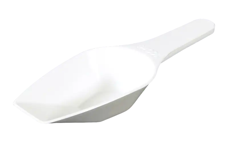 Kürek, P.P, Dibi Düz, Beyaz, Kapaksız, 10 mm Kürek Genişliği, 31 mm Kürek Uzunluğu, 62 mm Toplam Uzunluk, 2 ml Hacim