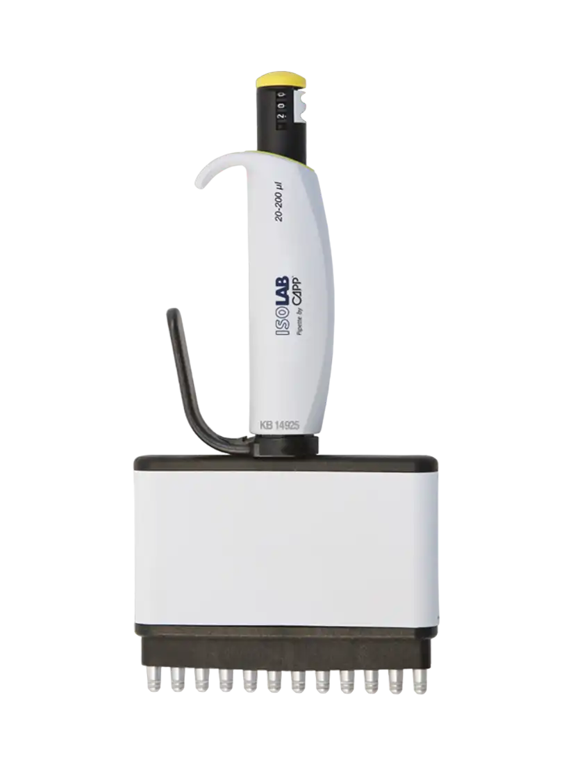 Micropipette (Automatic Pipette), Autoclavable, 8 Channel, for Research, White, 0,5-10 μl Adjustable Volume (Analog)