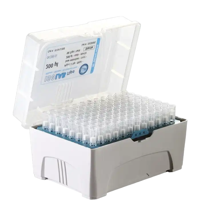 Pipette Tips, P.P, Clear, Autoclavable, 10 μl, W/O Filter, for Research, Non-sterile, 96 pcs/rack